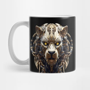 Iron King - Cyborg Lion Black and Gold Mug